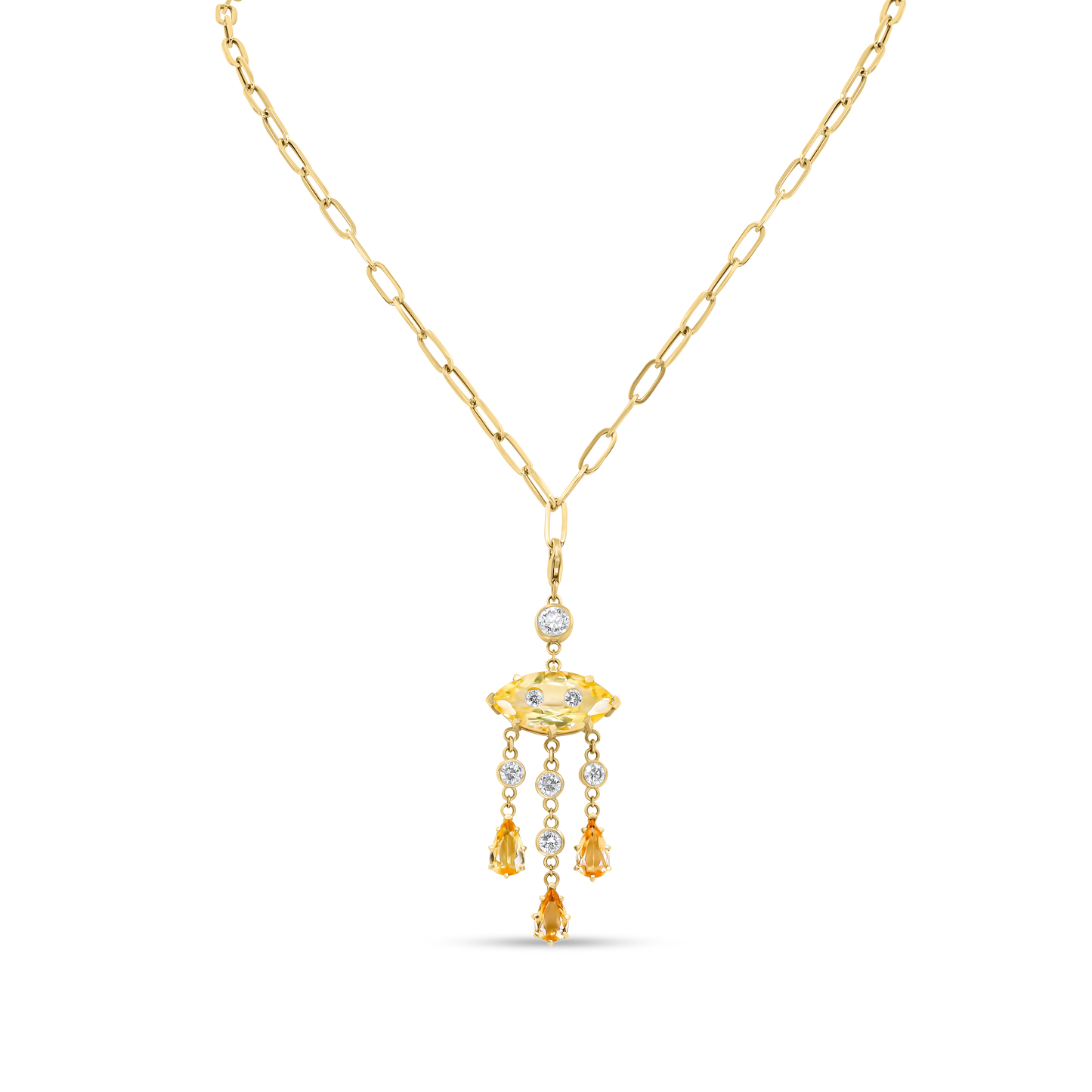 Linéa Diamond, Citrine & Imperial Topaz Necklace