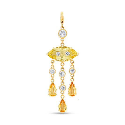 Linéa Diamond, Citrine & Imperial Topaz Necklace