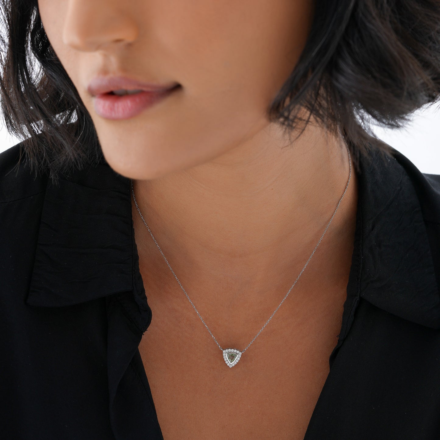 Tourmaline & Diamonds Necklace