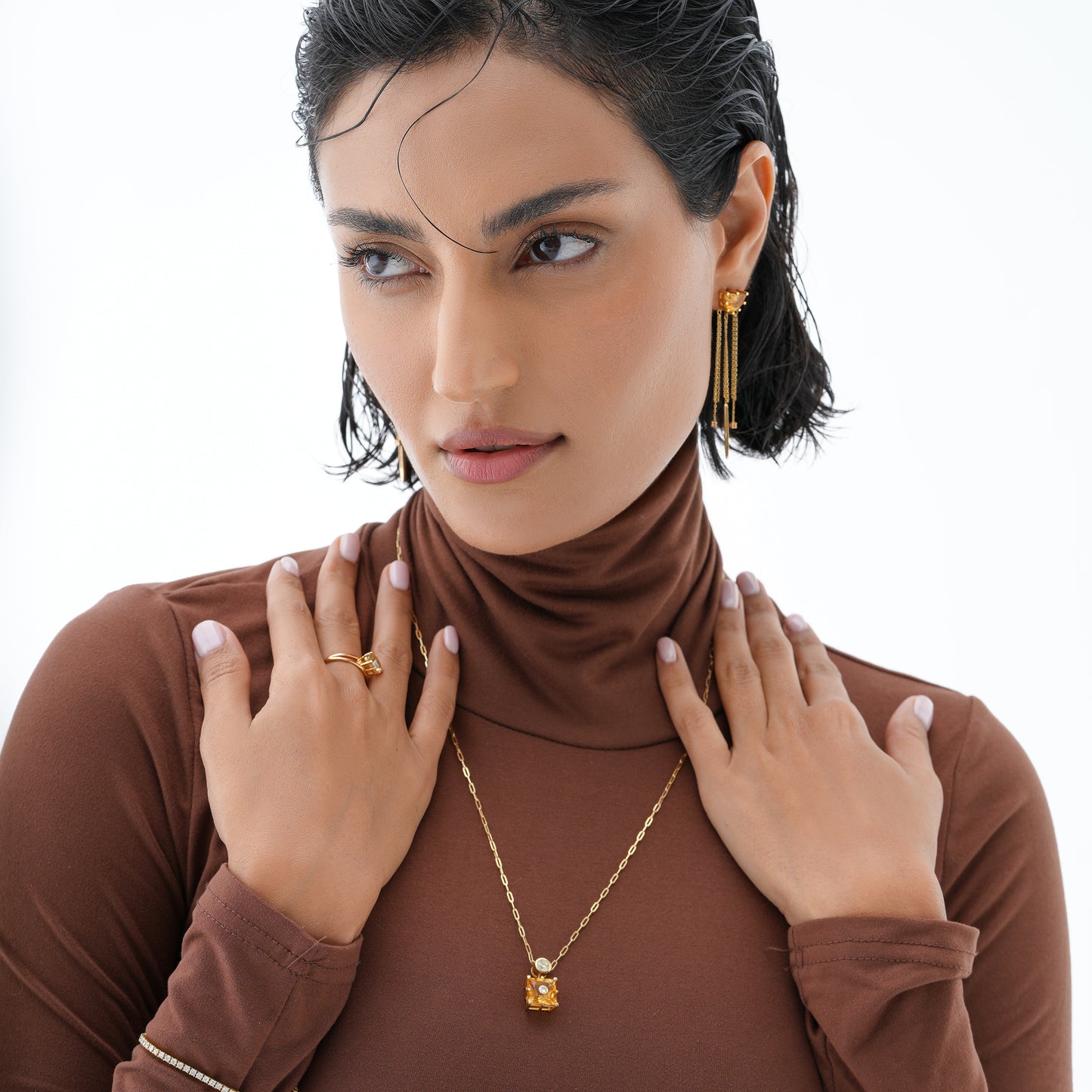 Linéa Citrine & Diamond Necklace