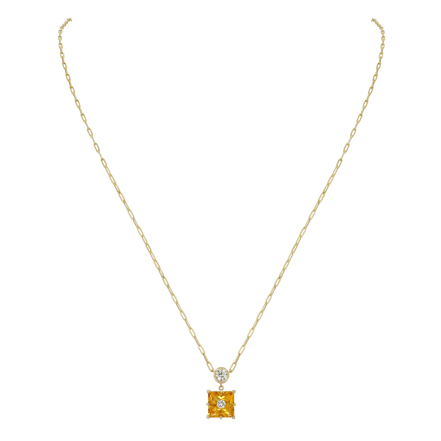 Linéa Citrine & Diamond Necklace